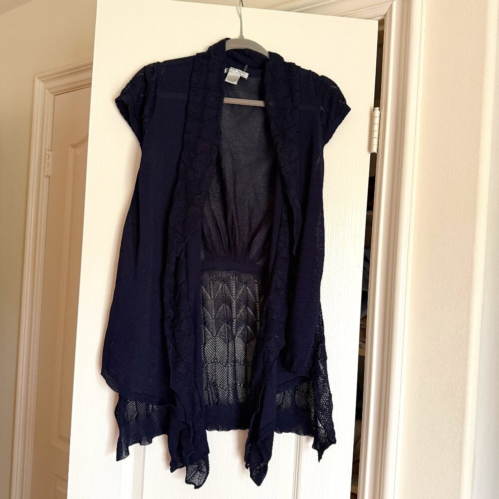 Alberto Makali lacy sweater vest Size L